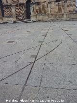 Reloj de Sol de la Plaza de Santa Mara. 