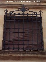Casa de la Acera de la Magdalena nº 33. Reja de rosetas y picas