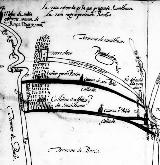 Castillo de Torre Alver. Mapa de 1635