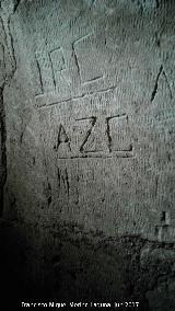 Iglesia de San Juan Bautista. Inscripción graffiti del interior de la torre