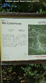 Sendero Río Cañamares. Cartel