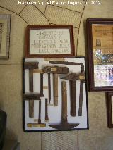 Casa de Piedra. Herramientas de cantería