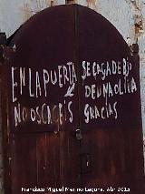 Nave de Grañena. Pintada
