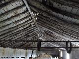 Nave de Grañena. Cerchas de tirantes de hierro