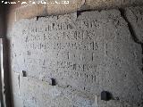 Obulco. Inscripción. Museo Arqueológico de Porcuna