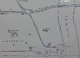 Hornos Romanos. Plano de Tomás García principios del siglo XX