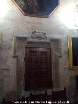 Catedral de Jaén. Torre Sin Campanas. Armario con cartela