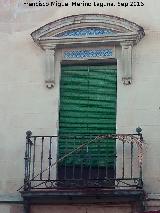 Casa de la Calle Fugitivos nº 2. Balcón central