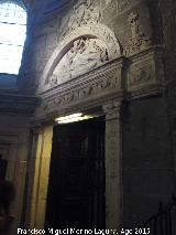 Catedral de vila. Sacrista Romnica. Entrada a la Capilla del Sagrario