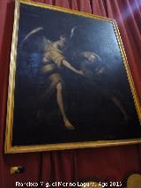Catedral de Ávila. Sala Capitular Nueva. San Juan de Dios atendido por un ángel. Escuela de Murillo siglo XVII