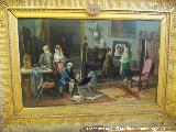 Pedro Rodríguez de la Torre. Antes de continuar el retrato. 1876. Museo Provincial de Jaén