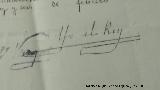 Alfonso XIII de España. Firma del Rey. Exposición Palacio Villardompardo - Jaén
