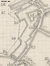 Calle Altozano. Plano topográfico de 1894