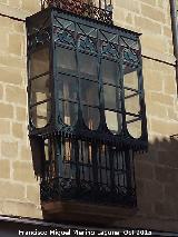 Casa de la Calle Mesones nº 2. Balcón cerrado