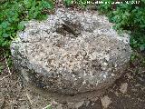 Molino de la Cimbarra. Piedra de molino