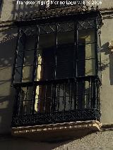 Casa de la Calle Santa María nº 41. Balcón cerrado