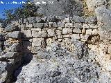 Castillo de Otiñar. Habitáculo del Alcazarejo. Muros interiores