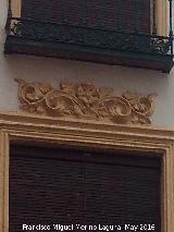 Casa de la Calle San Fernando nº 9. Moldura decorativa floral
