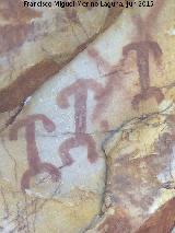 Pinturas rupestres del Barranco de la Cueva Grupo I. Antropomorfos