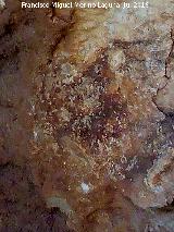 Pinturas rupestres del Arroyo de Tíscar I Grupo I. Posible antropomorfo phi de la derecha