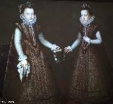 Felipe II. Infantas Isabel Clara Eugenia y Catalina Micaela. Obra de Alonso S�nchez Coello. Exposici�n temporal en la Catedral de Ja�n