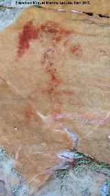 Pinturas rupestres del Arroyo del Chortal I. Antropomorfo del grupo I