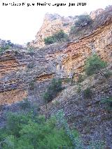 Cañón del Quiebrajano. Paredes rocosas