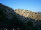Cañón del Quiebrajano. Parte superior de la salida del cañón