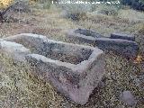 Necrópolis visigoda de Santagón. Sarcófagos