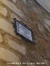 Callejn del Cuidado. Placa