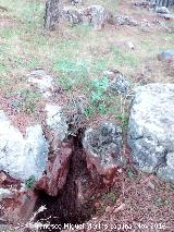 Sima de Caño Quebrado. Separación entre bocas