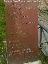 Monumento a Antonio Parra Cabrera. Inscripción