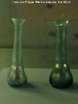 Historia de Sabiote. Ungüentarios de vidrio del Alto Imperio romano siglos I-II d.C. Museo Provincial de Jaén