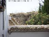 Muralla de Sabiote. Muralla tras las casas del Callejón San Miguel