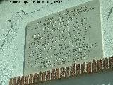 Convento Residencia de San José de la Montaña. Placa del centenario de su fundación