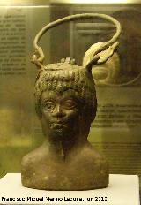 Historia de Santo Tomé. Balsamario de bronce del Alto Imperio siglo II d.C. Museo Provincial de Jaén