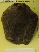 Historia de Santo Tomé. Azada de hierro romana. Museo Provincial de Jaén