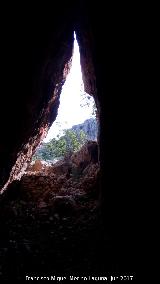 Cueva Aprisco del Frontón. Desde el interior