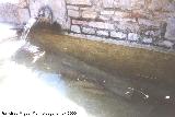 Ermita de San Cosme y San Damián. Pilar con peces