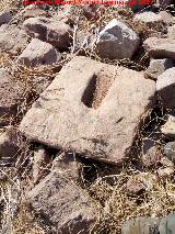 Villa romana del Guadalén II. Piedra de una jamba