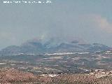 Aznaitín. Aznaitín ardiendo visto desde Jaén