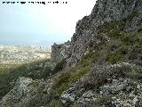 Aznaitín. Paredes de la ladera norte de Jimena