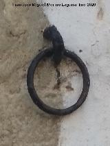 Casa de la Calle Garabatillo n� 13. Argolla para bestias