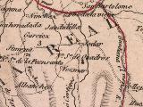 Aldea San Bartolomé. Mapa 1847