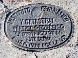 Vértice geodésico del Mágina. Placa