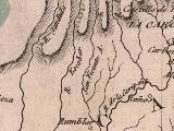 Río Jándula. Mapa 1847