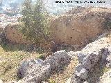 Muralla de Jaén. Torreón Sur III. Intramuros de tapial