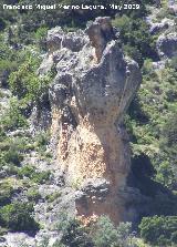 Cañon de Pitillos. Formación de piedra caliza