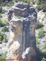Cañon de Pitillos. Formación de piedra caliza