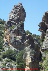 Cañon de Pitillos. Formaciones de piedra caliza